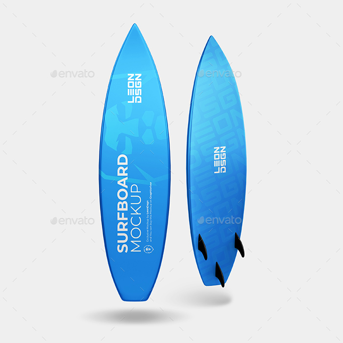 Glossy Surfboard Mockup, Graphics | GraphicRiver